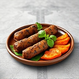 Spicy Lamb Seekh Kebab Skewers