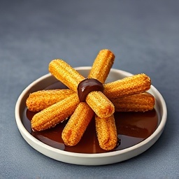 Churros with Chocolate Sauce