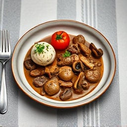 Beef Stroganoff with Mushroom Sauce