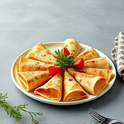 Fruit & Cream Crepe Platter