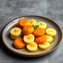 Fried Banana with Honey and Sesame Seeds