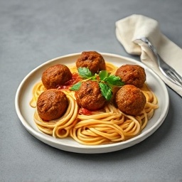 Spaghetti with Meatballs Platter