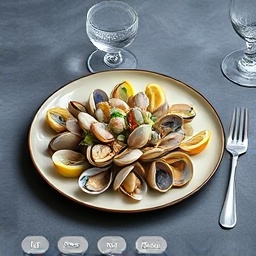 Little Neck Clams Steamed in White Wine and Garlic