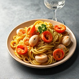 Seafood Linguine Platter