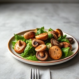 Warm Mushroom Salad Platter