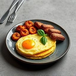 The Works Omelette Station