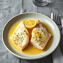 Pan-Seared Walleye with Lemon Butter Sauce