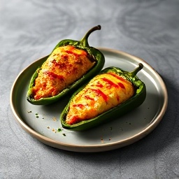 Vegetarian Stuffed Poblano Peppers