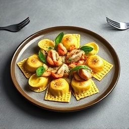 Lobster Ravioli Platter
