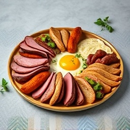 Breakfast Polish Sausage Platter